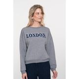 Geisha - 52826 - Sweater - Grey Melange - Dames