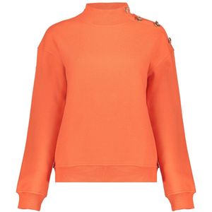 Geisha Trui Trui Met Gouden Hartje Buttons 52835 41 Orange Dames Maat - XS