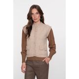 Geisha - Gilet 54875-70 - Zand - Met Zakken