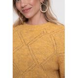 Geisha - 54833-29 - Pullover - Geel - Regular Fit
