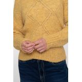 Geisha - 54833-29 - Pullover - Geel - Regular Fit