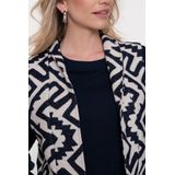 Geisha - Gilet 55875 - Navy/off White - Dames