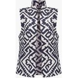 Geisha - Gilet 55875 - Navy/off White - Dames