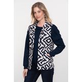 Geisha - Gilet 55875 - Navy/off White - Dames