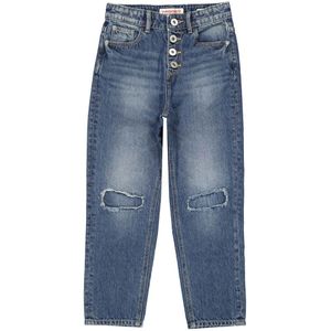 Jeans - Donkerblauw - 100% Katoen - Lange Pijpen - Mouwloos