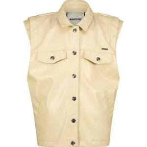 Raizzed Imitatieleren Gilet Isabel Beige