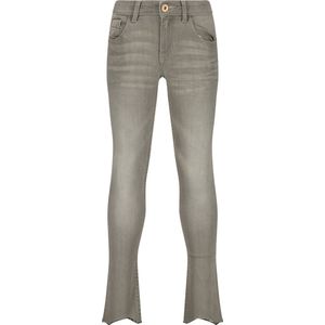 Vingino Girls Jeans Amia Cropped in Color Light Grey Maat 6, lichtgrijs, 6 Jaar