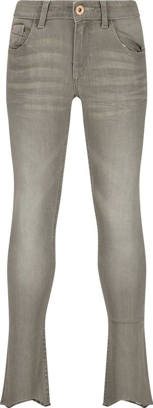 Vingino Girls Jeans Amia Cropped in Color Light Grey Maat 6, lichtgrijs, 6 Jaar