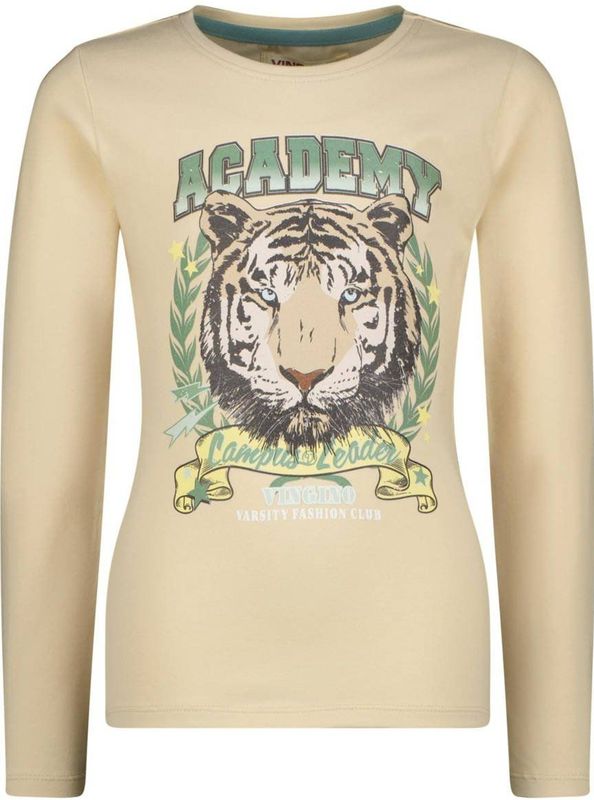 Vingino Longsleeve Joliene met Printopdruk Zand