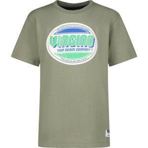 Vingino T-shirt-Hon Jongens T-shirt - New Olive6