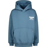 Vingino Basic hoodie sweater voor jongens, Meerblauw, 2 Jaar