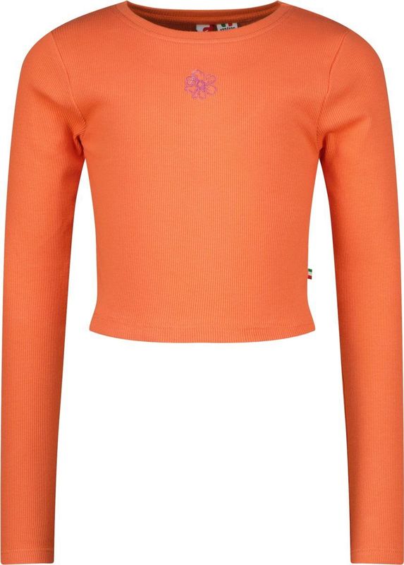 Vingino - G-basic-crop rib longsleeve- Meisjes- T-shirts