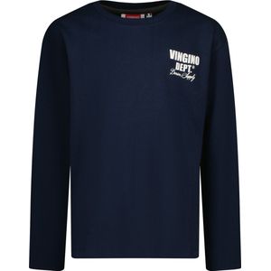 Vingino Basic logo tee Jongens T-shirt2 - Dark Blue