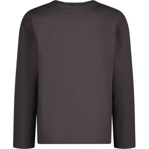 Vingino Basic logo tee Jongens T-shirt2 - Dark stone