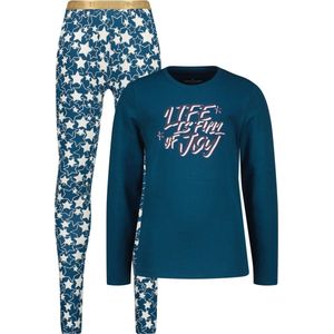 Vingino - Meisjes Pyjama - Petrol - Maat M