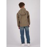 Vingino - Regenjas - Blauw - Polyester - Capuchon en Reflecterende Details