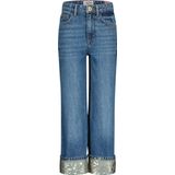 Vingino meisjes spijkerbroek Cato Folded Blue Vintage Wide leg