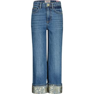 Vingino meisjes spijkerbroek Cato Folded Blue Vintage Wide leg