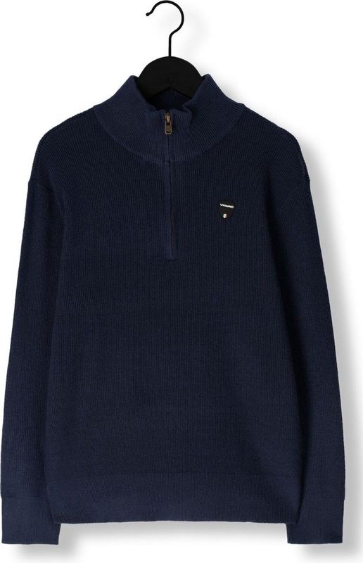 Vingino Knit-half-zip Jongens Trui - Maat 128 - Dark Blue