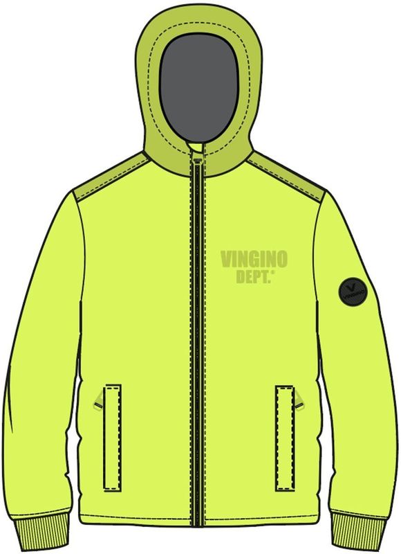 Vingino - Zomerjas - Geel - Gladde Stof - Met Ritszakken