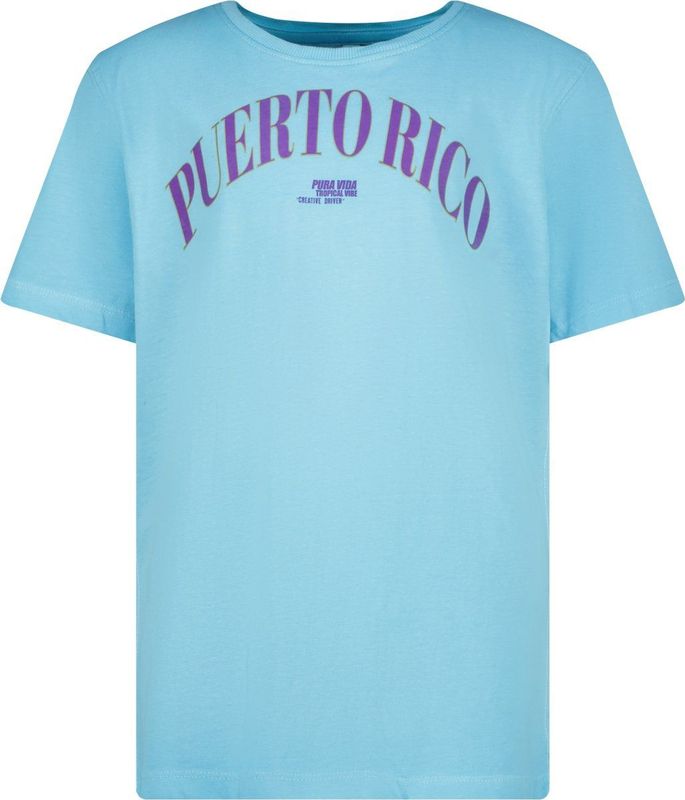 Vingino - Haruto - T-shirt - Lichtblauw - 100% Katoen