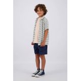 Vingino - Overhemd - Blauw/Wit - Korte Mouwen