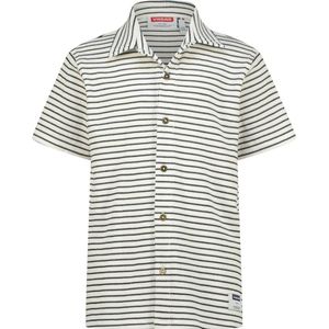 Vingino - Overhemd - Blauw/Wit - Korte Mouwen