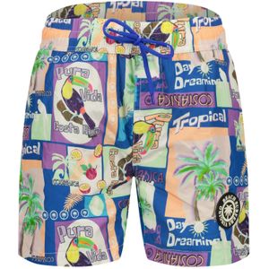 Vingino - Zwemshort - Blauw - Katoen - Elastische Tailleband