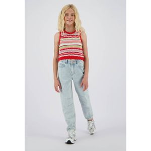 Vingino - Ginae - Shirttop - Katoen - Ronde Hals - Ingebreid Patroon