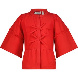 Vingino - Blouse - Rood - 100% Katoen - Driekwart Mouwen