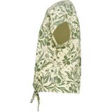 Vingino - Henouk T-shirt - Beige/Groen - Katoen - Knoopdetail