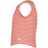Vingino Basic Crop Rib Top Stripe T-shirt voor meisjes, Breeze Red, 2 Jaar
