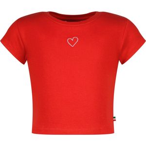 Vingino - T-shirt - Rood - Modal Katoen Elastaan