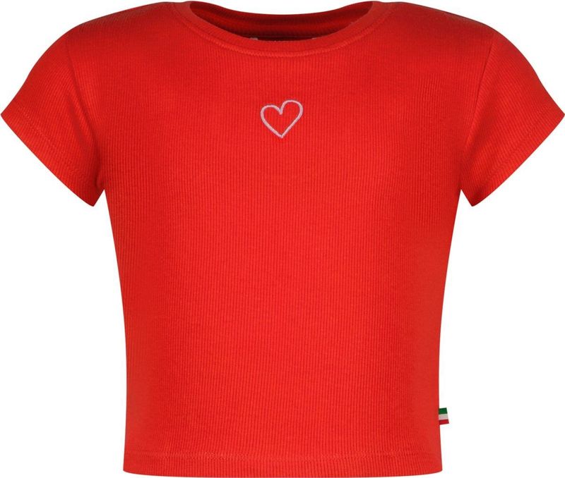 Vingino - T-shirt - Rood - Modal Katoen Elastaan