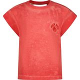Vingino - Halkie - T-shirt - Koraalrood - Korte Mouwen - 100% Katoen