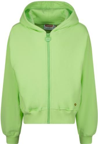 Vingino Meisjes Basic Zip Hoodie Terry Hooded Sweatshirt, groen, 4 Jaar