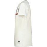 Vingino Basic T-shirt met logo voor jongens, echt wit, 4 Jaar