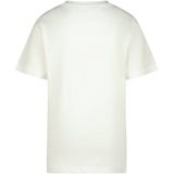Vingino Basic T-shirt met logo voor jongens, echt wit, 4 Jaar