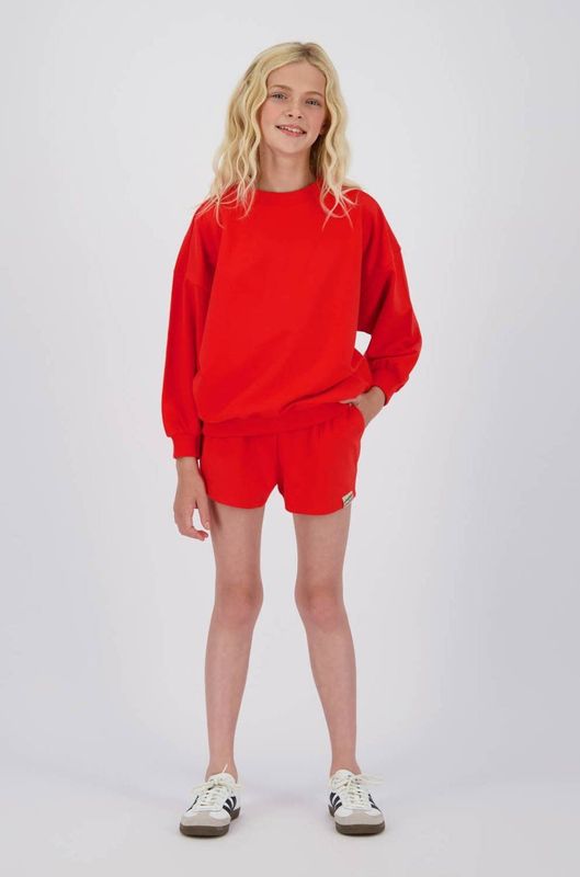 Vingino Basic oversized sweater voor meisjes, Breeze Red, 4 Jaren