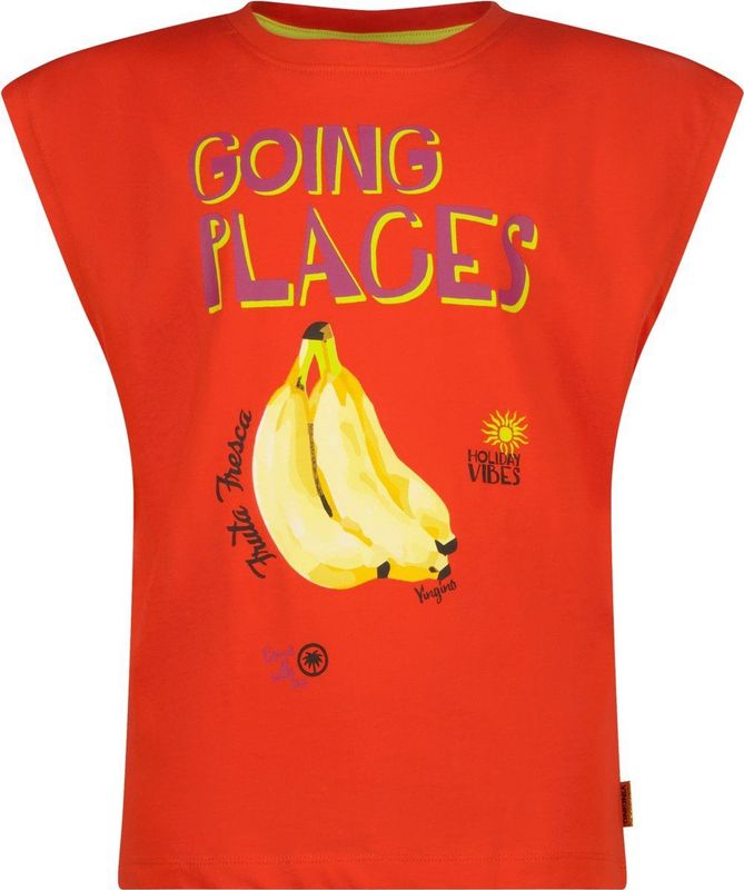 Vingino - Holisa - T-shirt - Rood - Katoen