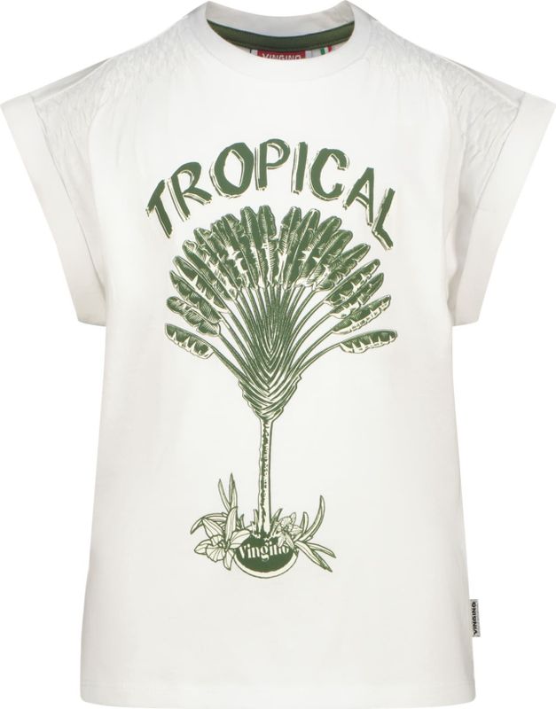 Vingino - T-shirt - Wit - 100% Katoen