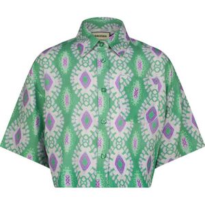 Raizzed - Helda Blouse - Groen - Paars - Ecru - 100% Viscose
