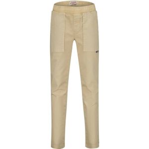 Vingino - Jongensbroek - Beige - Stretchkatoen - Elastische Tailleband