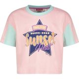 Vingino - Hannelijn - T-shirt - Roze/Mintgroen - 100% Katoen