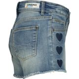 Vingino - Dafina Heart - Korte Broeken - Mid Blue Wash