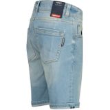 Vingino - Capo - Denim Short - Lichtblauw - Regular Fit, Verstelbare Taille, Rits- en Knoopsluiting