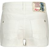 Vingino - Denim Short - Wit - Verstelbare Taille - Rits- en Knoopsluiting