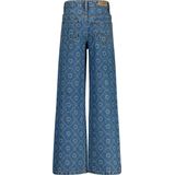 Vingino - Cassie Laser - Jeans - Medium Blue - 100% Katoen, Wide Leg, Regular Waist, 5-Pocket