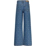 Vingino - Cassie Laser - Jeans - Medium Blue - 100% Katoen, Wide Leg, Regular Waist, 5-Pocket