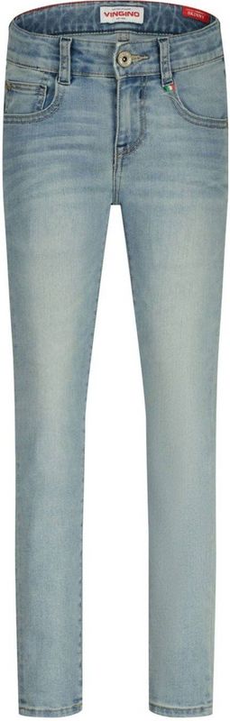 Vingino - Anzio - Skinny Jeans - Light Blue - Regular Waist, Rits- en Knoopsluiting, Vijf Zakken